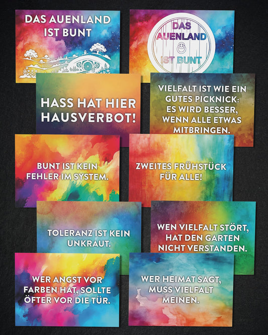 Das Auenland ist bunt (Postkarten)