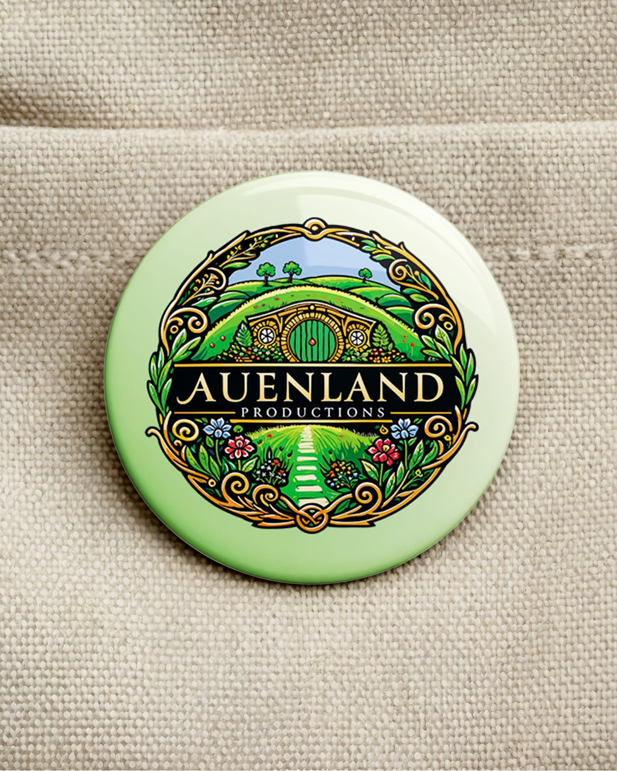 Auenland Productions Logo (Button/Magnet)
