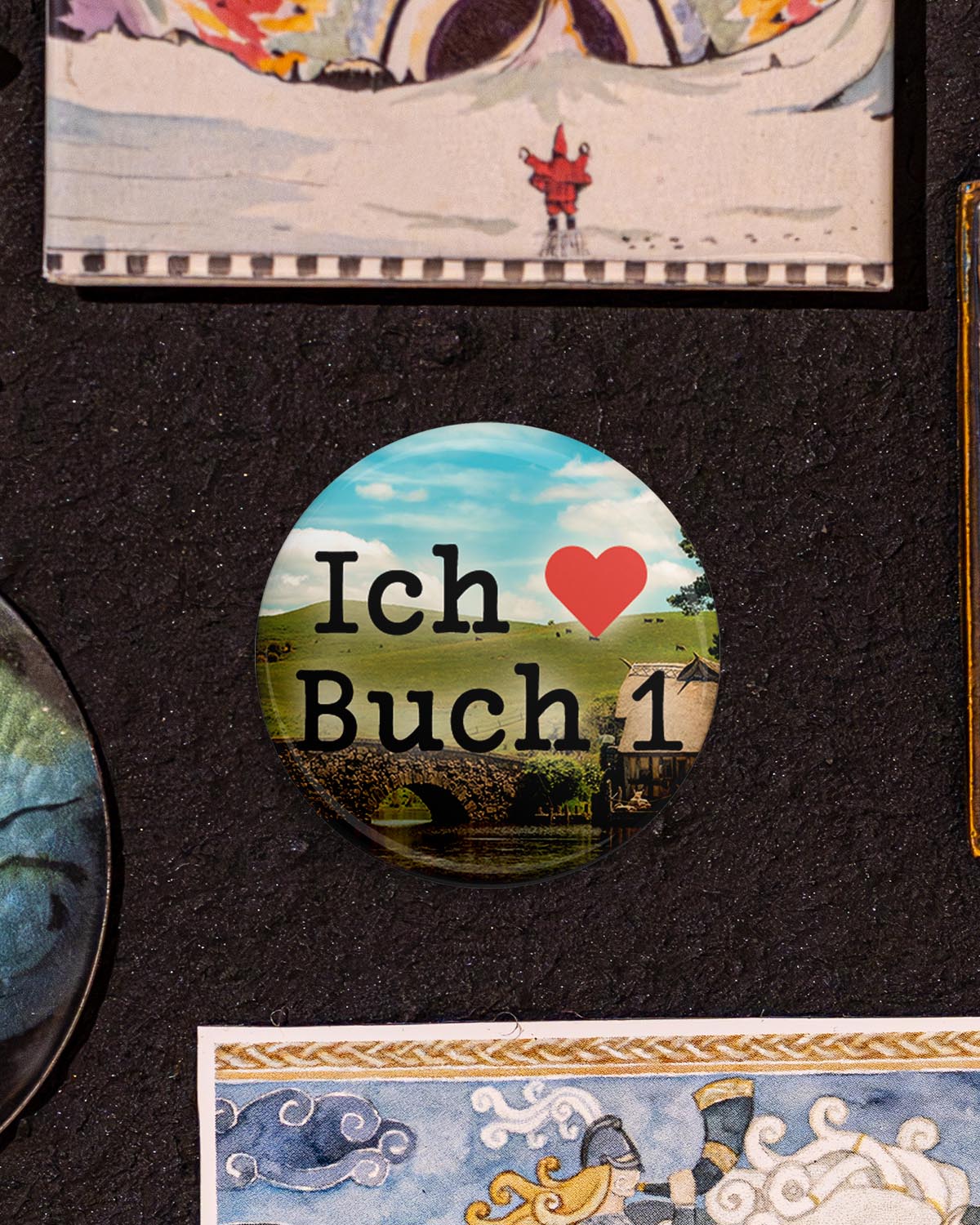 Ich liebe Buch 1 (Button/Magnet)