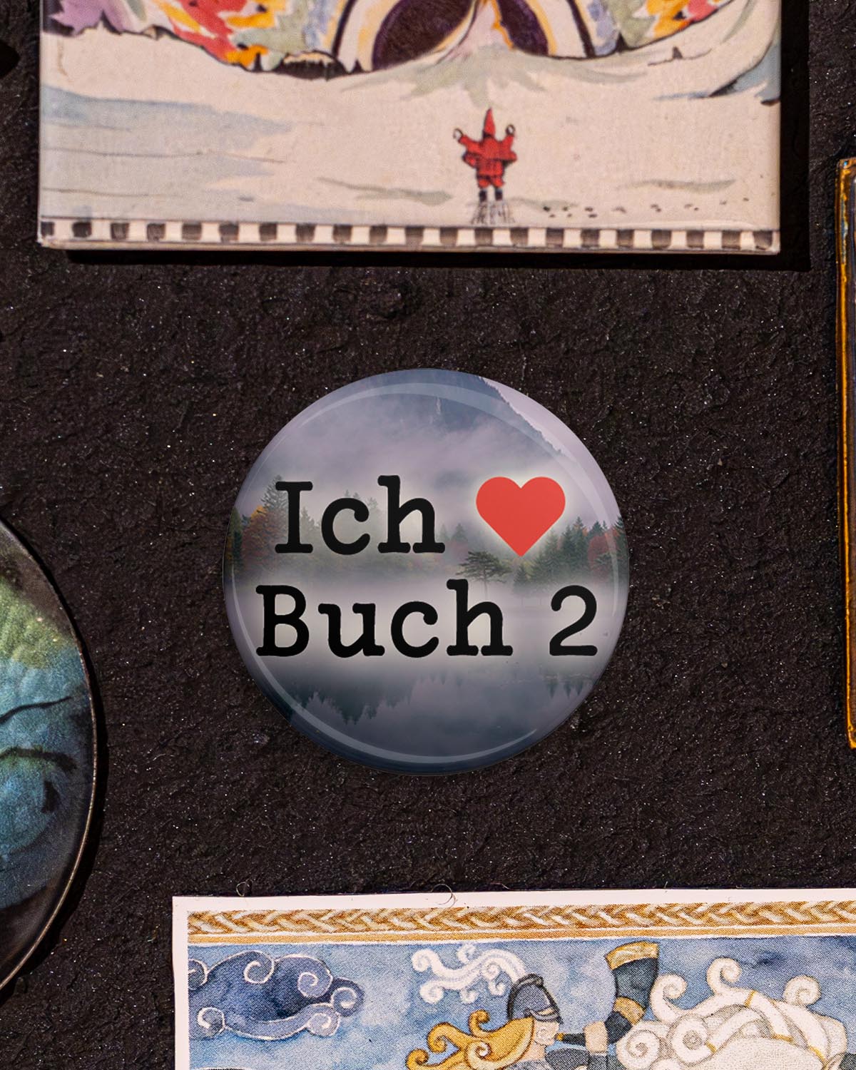 Ich liebe Buch 2 (Button/Magnet)