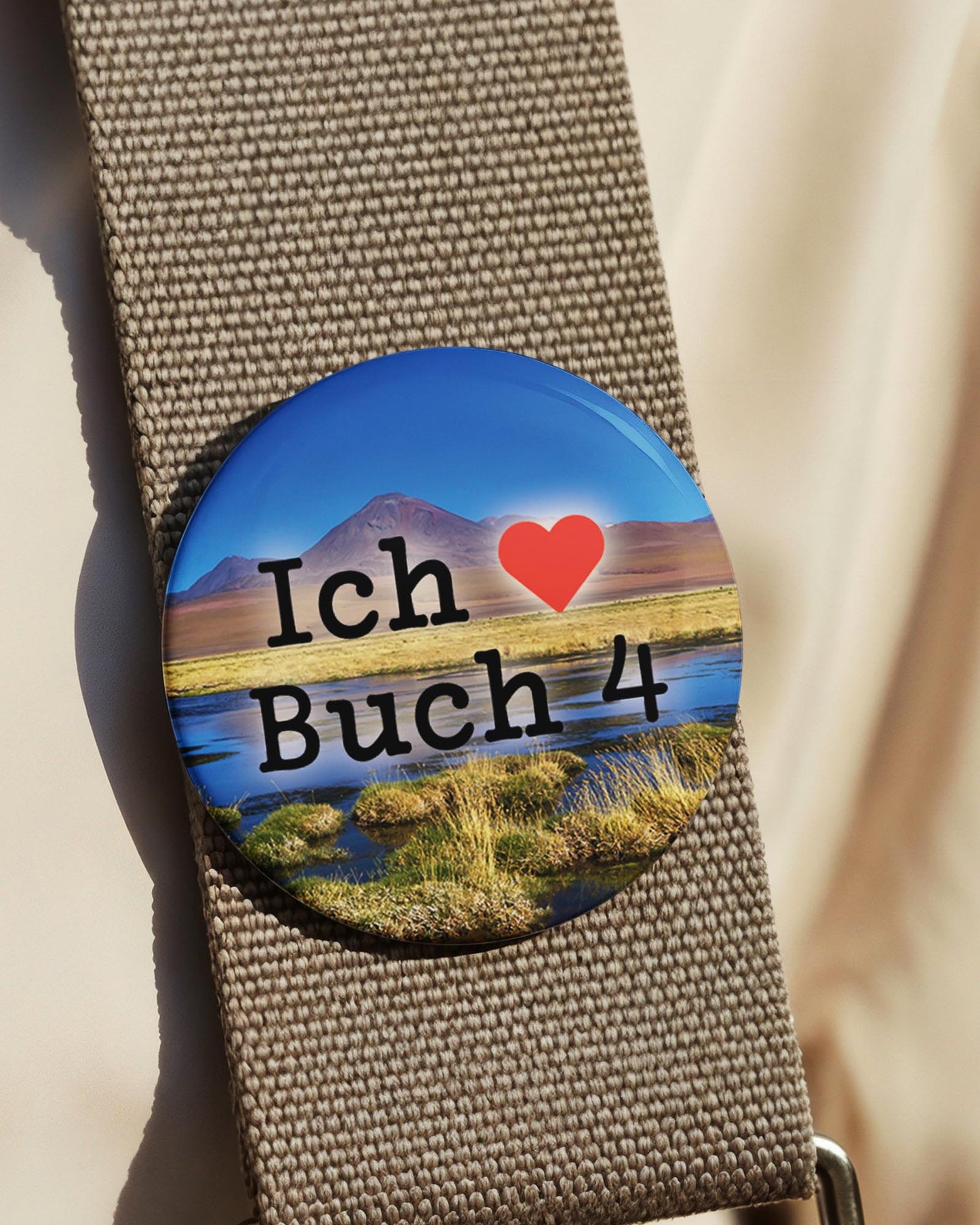 Ich liebe Buch 4 (Button/Magnet)