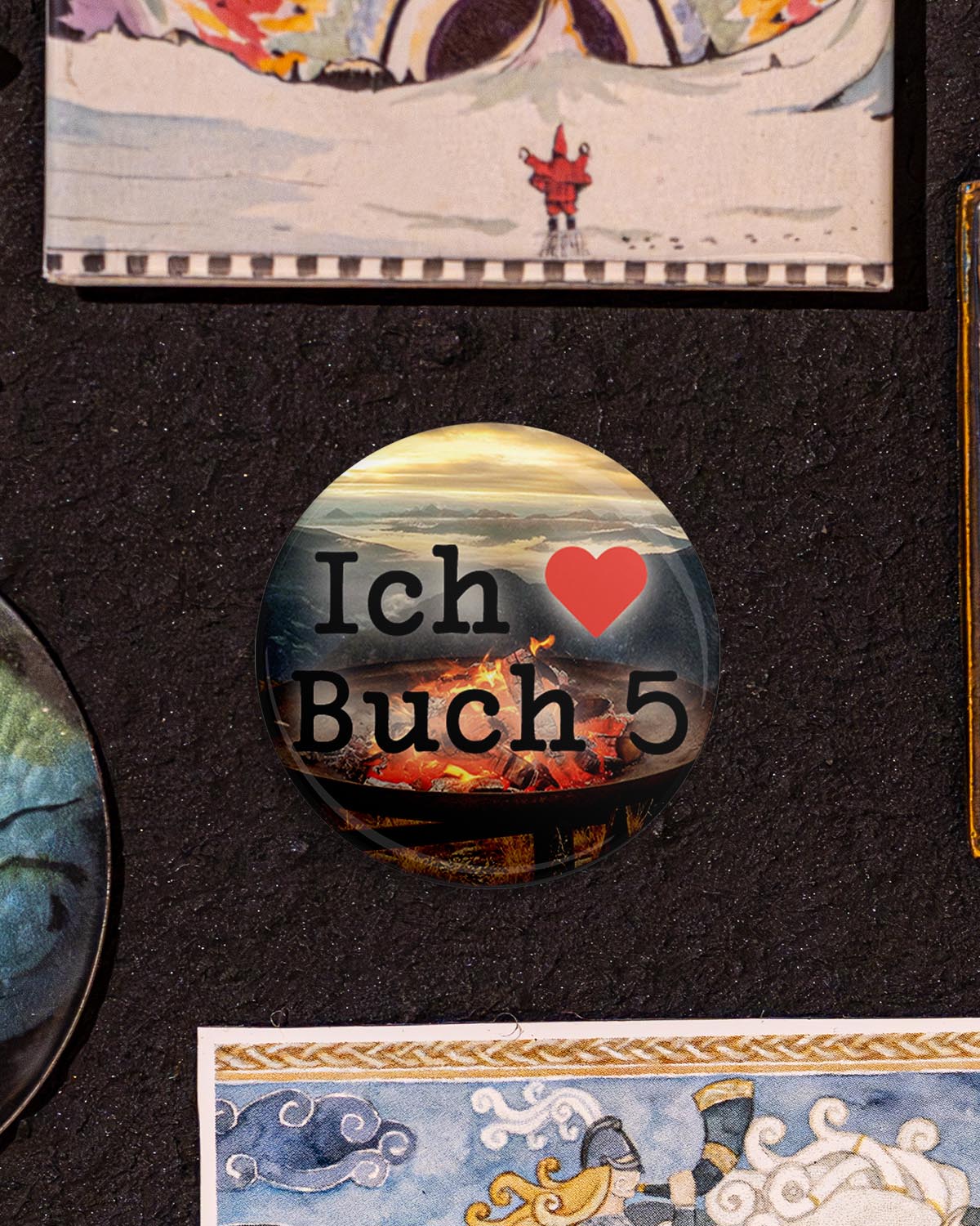 Ich liebe Buch 5 (Button/Magnet)