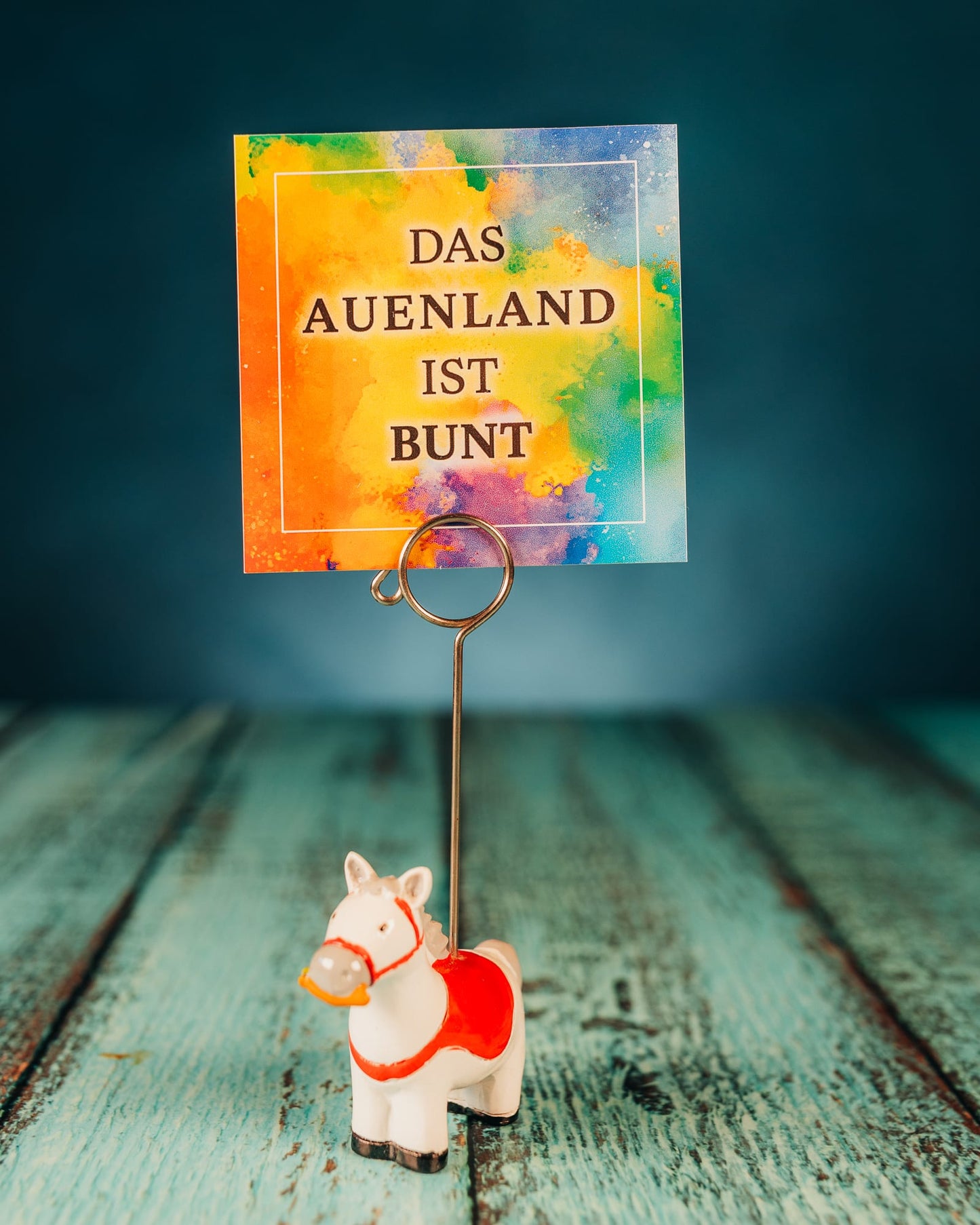 Das Auenland ist bunt (Sticker quadratisch, groß)