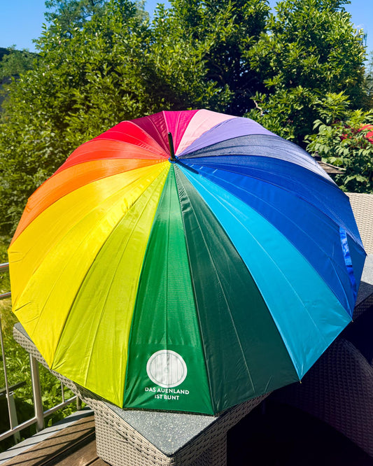 Das Auenland ist bunt (Regenbogenschirm)