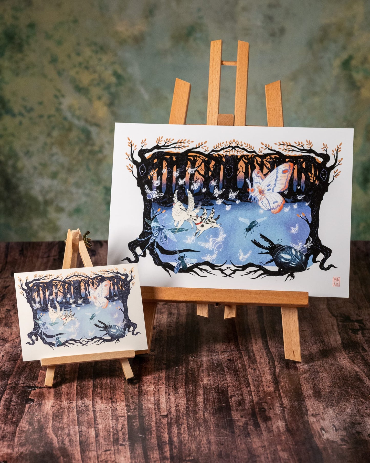 Der Mondwald (Kunstdruck)