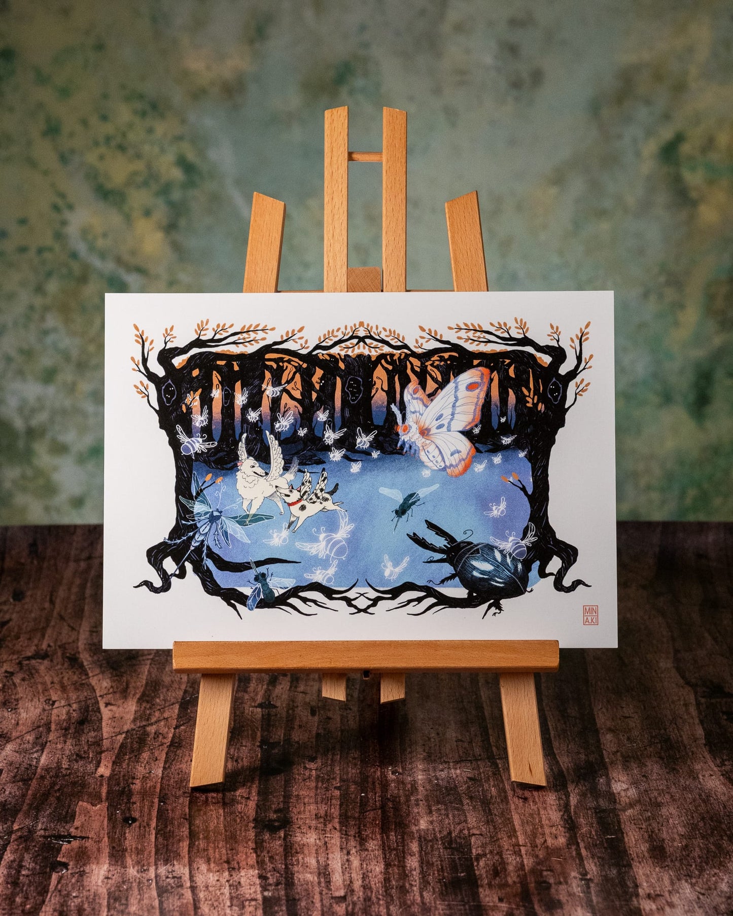 Der Mondwald (Kunstdruck)