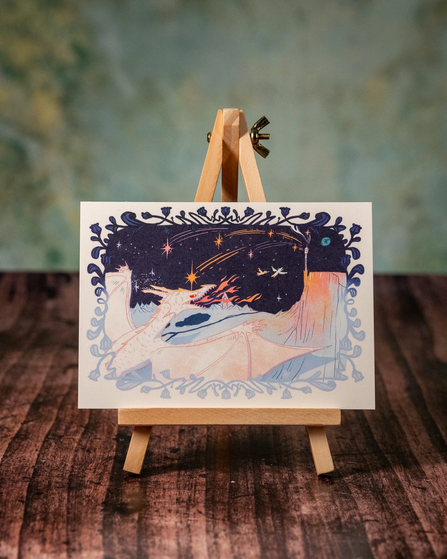 Der weiße Drache (Kunstdruck)