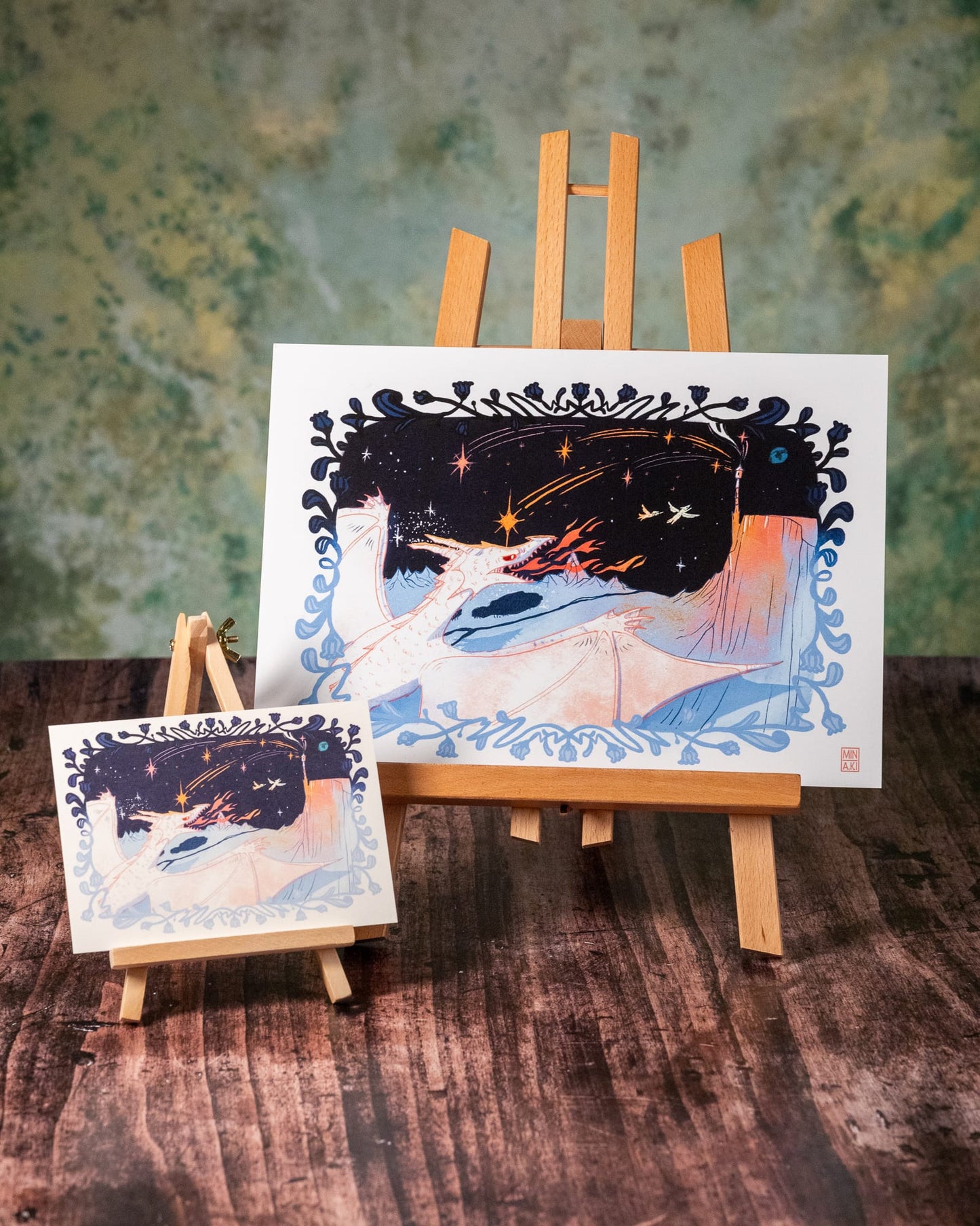 Der weiße Drache (Kunstdruck)