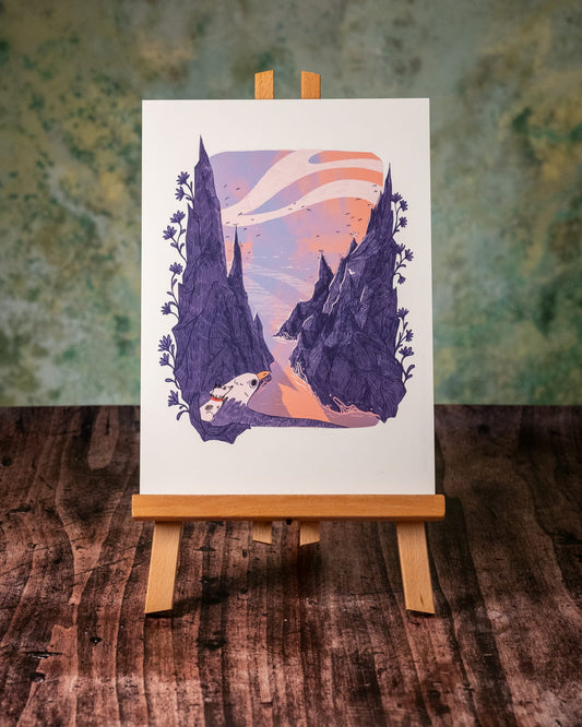 Die Klippen (Kunstdruck)
