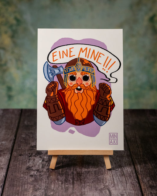 Eine Mine! (Kunstdruck)