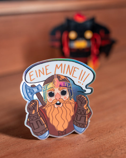 Eine Mine!!! (Glitzer-Sticker)