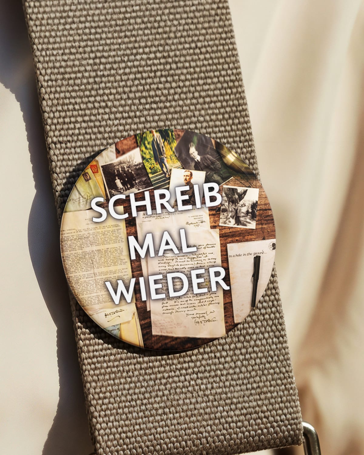 Schreib mal wieder (Button/Magnet)