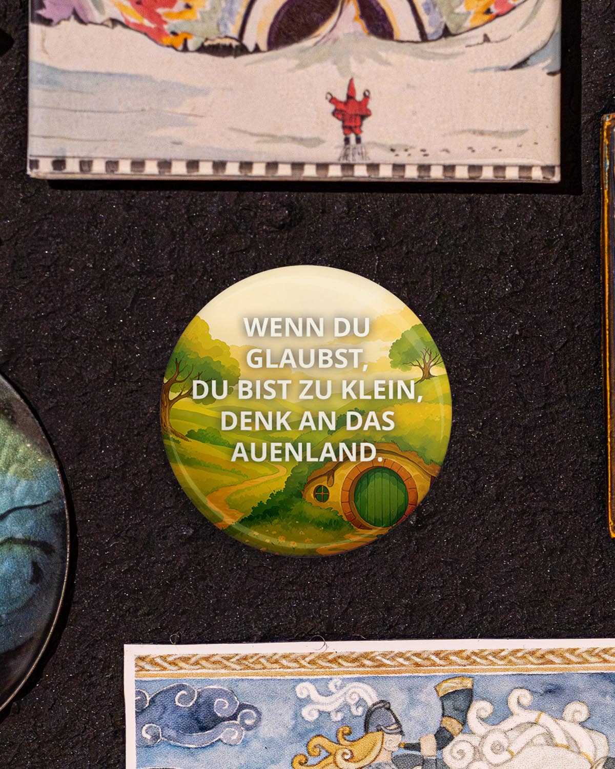 Denk an das Auenland (Button/Magnet)