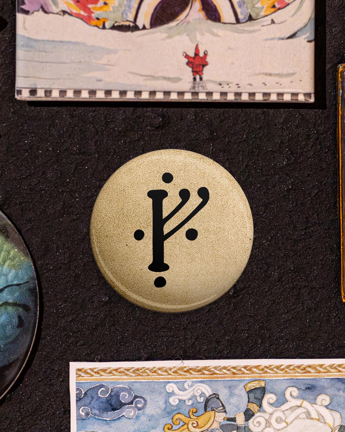 Zeichen des grauen Wanderers (Button/Magnet)