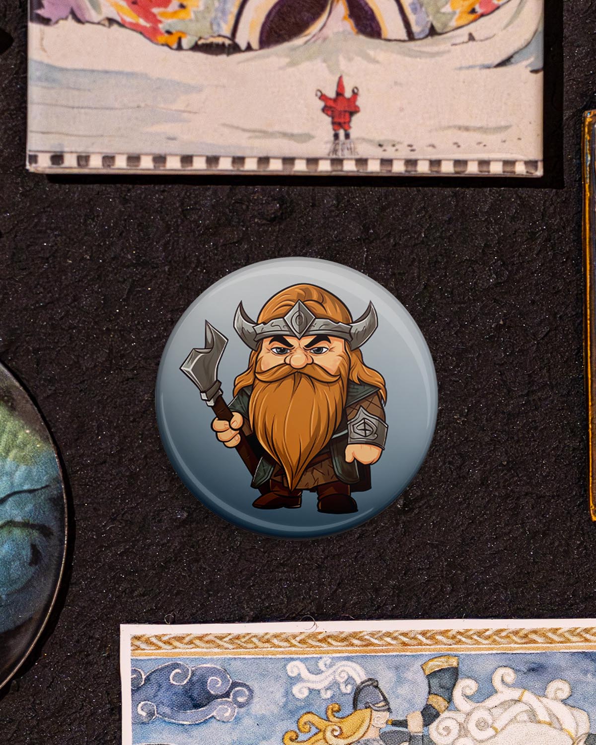 Zwerg bereit  (Button/Magnet)