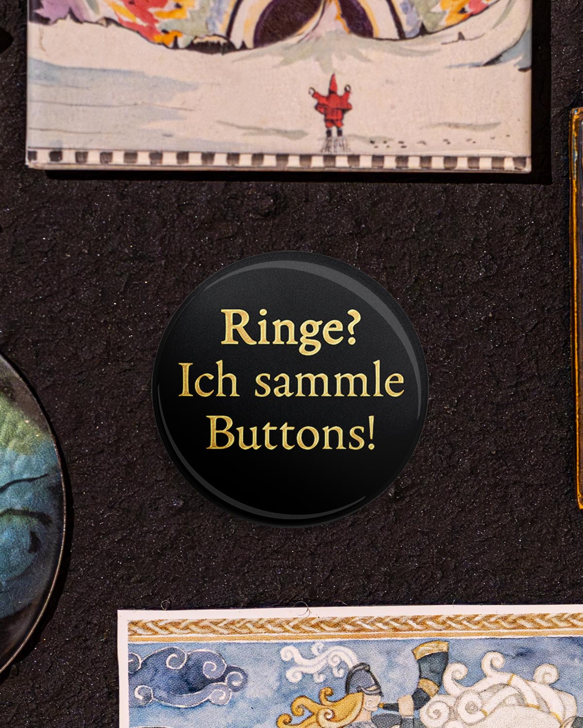 Ringe? Ich sammle Buttons! (Button/Magnet)