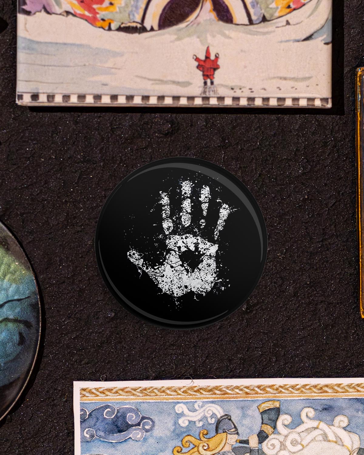 Zeichen der weißen Hand (Button/Magnet)