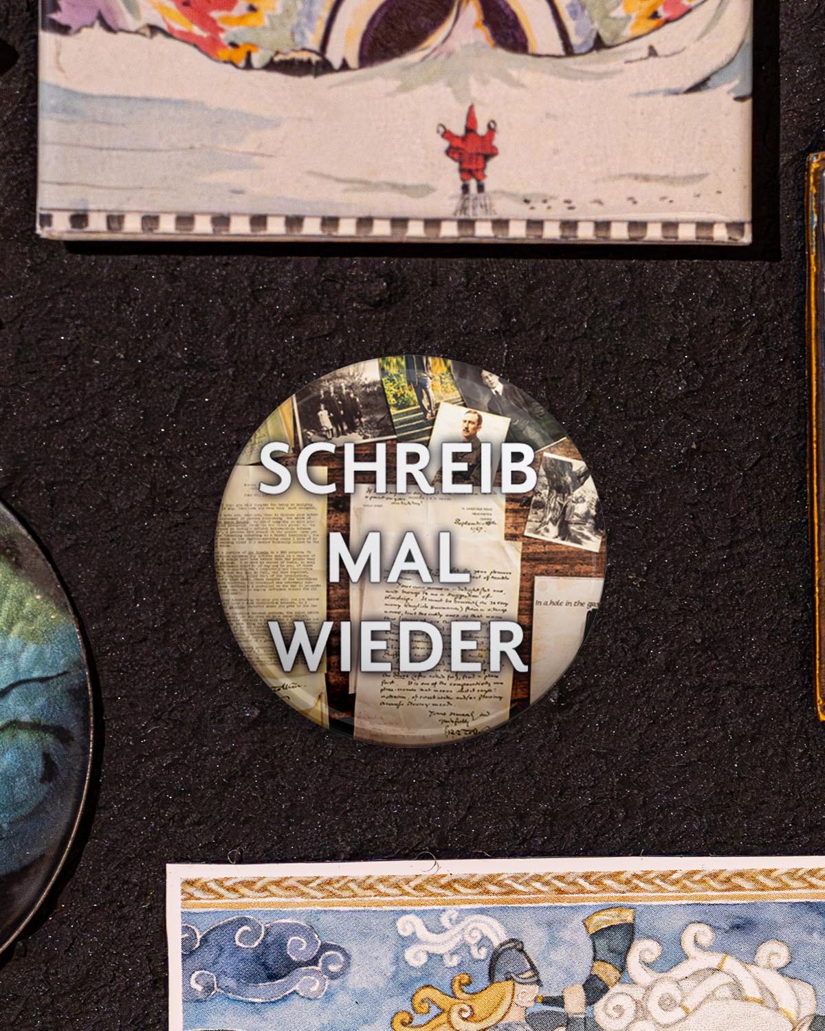 Schreib mal wieder (Button/Magnet)
