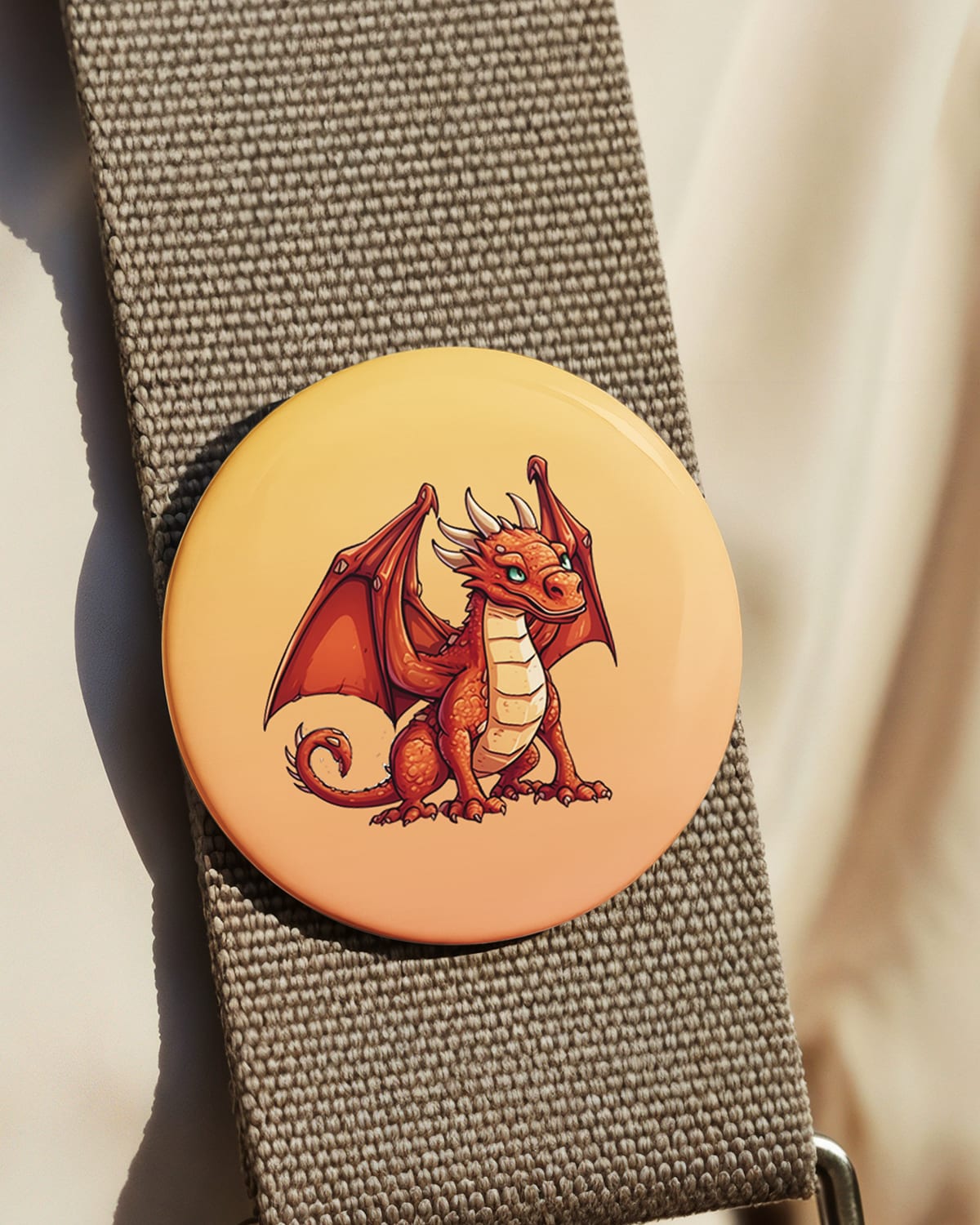 Kleiner Schatzdrache (Button/Magnet)